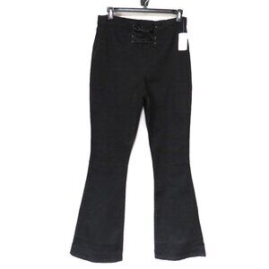 NWT Suzanne Betro Black Flared Leg Jeans Women's Size 16